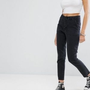 Noisy May High Waisted Grey Skinny Jeans